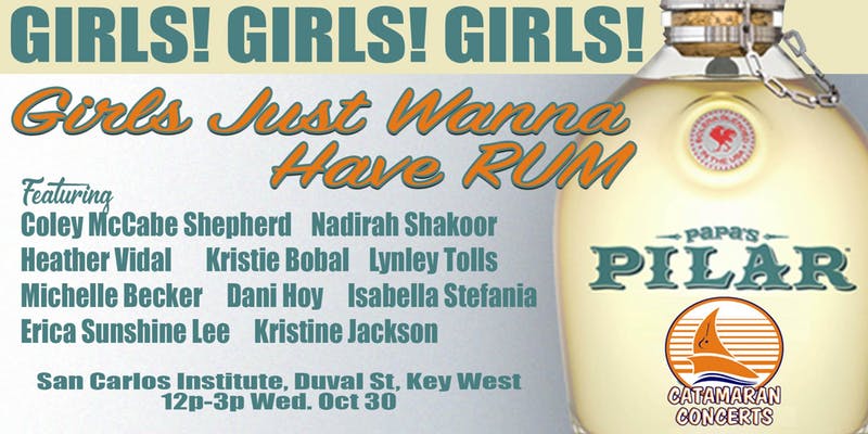 October 30, Noon – 3 pm: Girls Just Wanna Have Rum